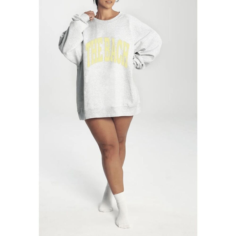 The Bar The Bach Gray/Lemon Varsity Sweatshirt